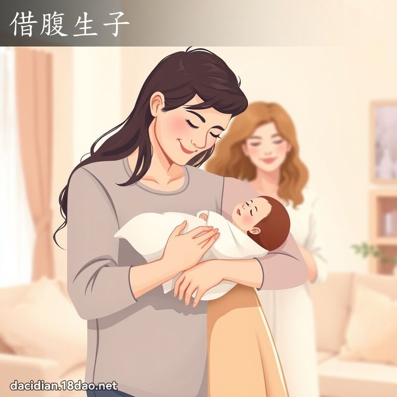 借腹生子 - 國語大辭典配圖