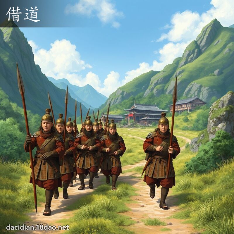 借道 - 国语大辞典配图