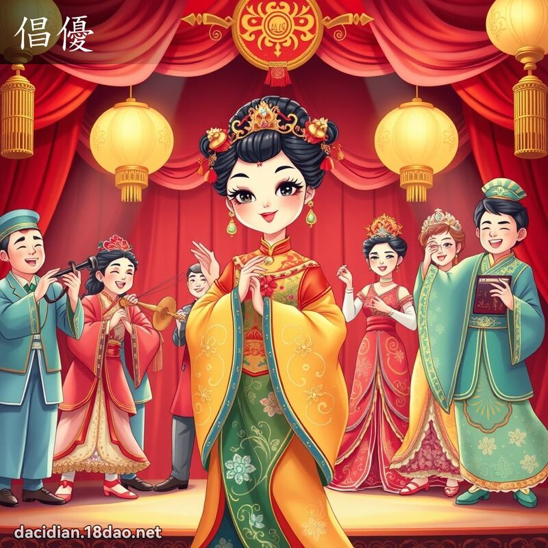 倡優 - 國語大辭典配圖