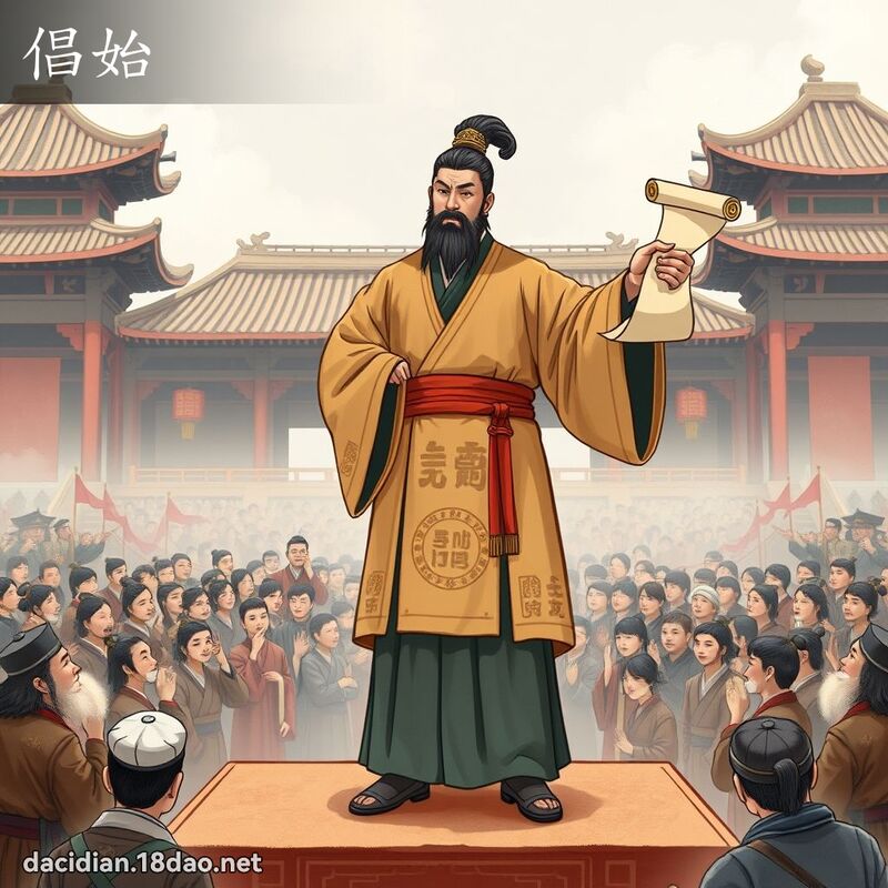 倡始 - 国语大辞典配图