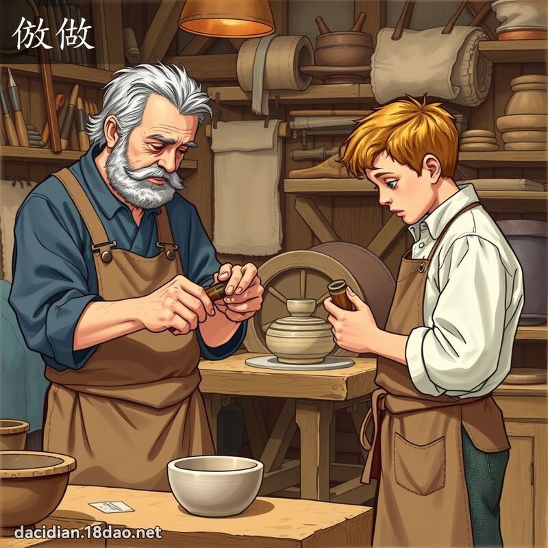 倣做 - 国语大辞典配图