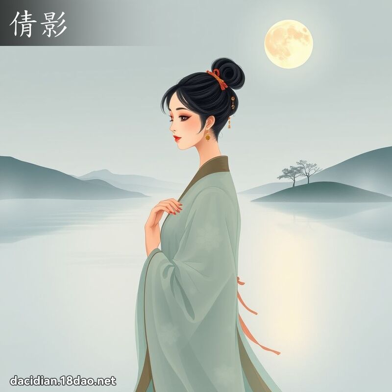倩影 - 国语大辞典配图