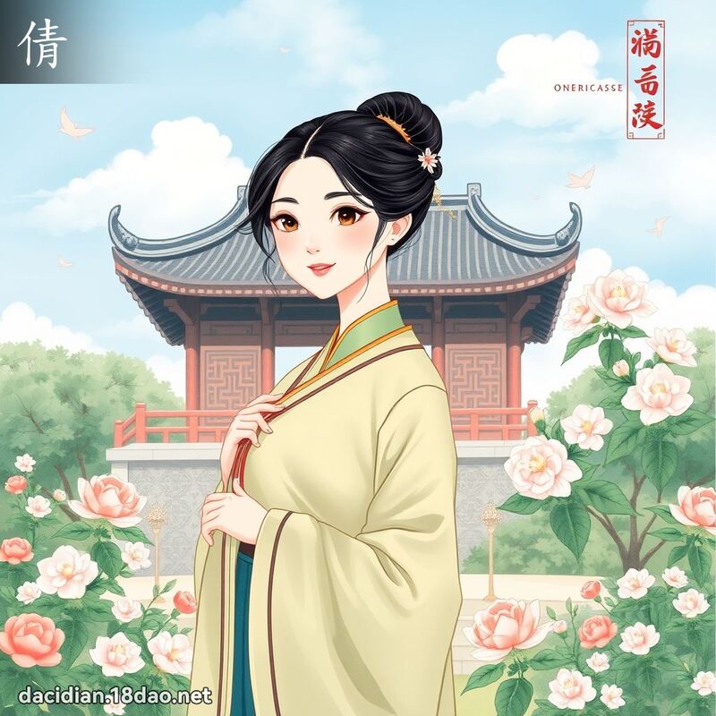 倩 - 國語大辭典配圖