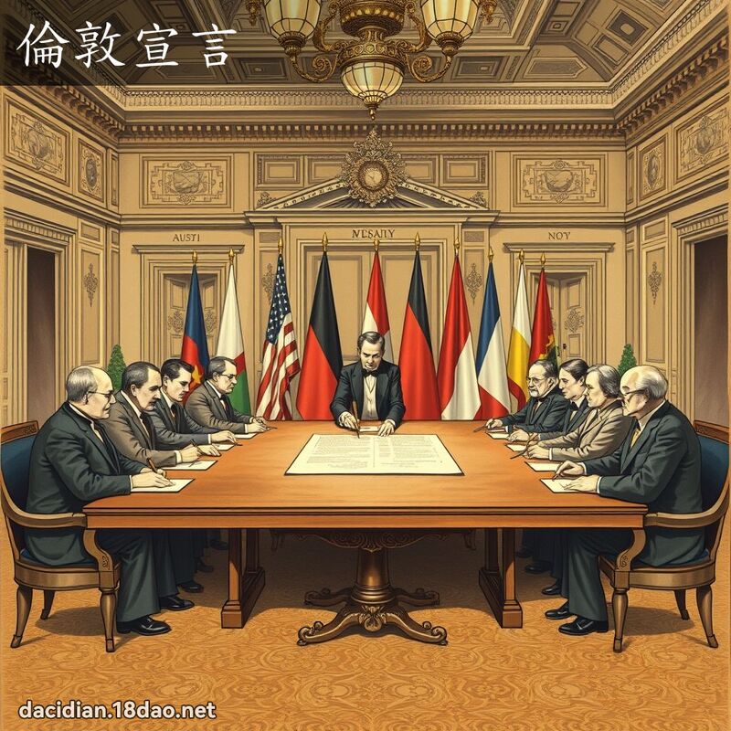 倫敦宣言 - 國語大辭典配圖