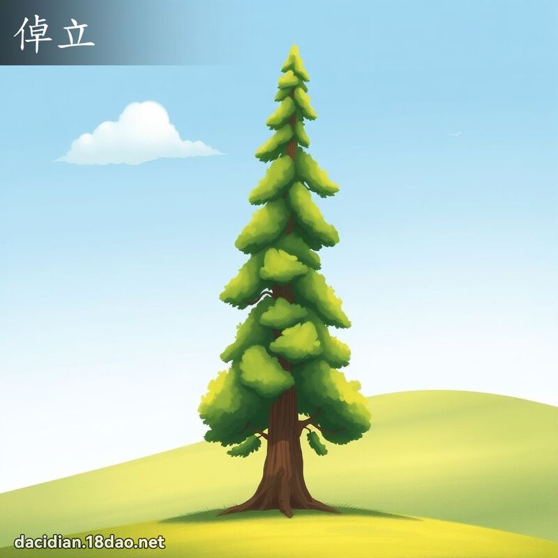 倬立 - 國語大辭典配圖