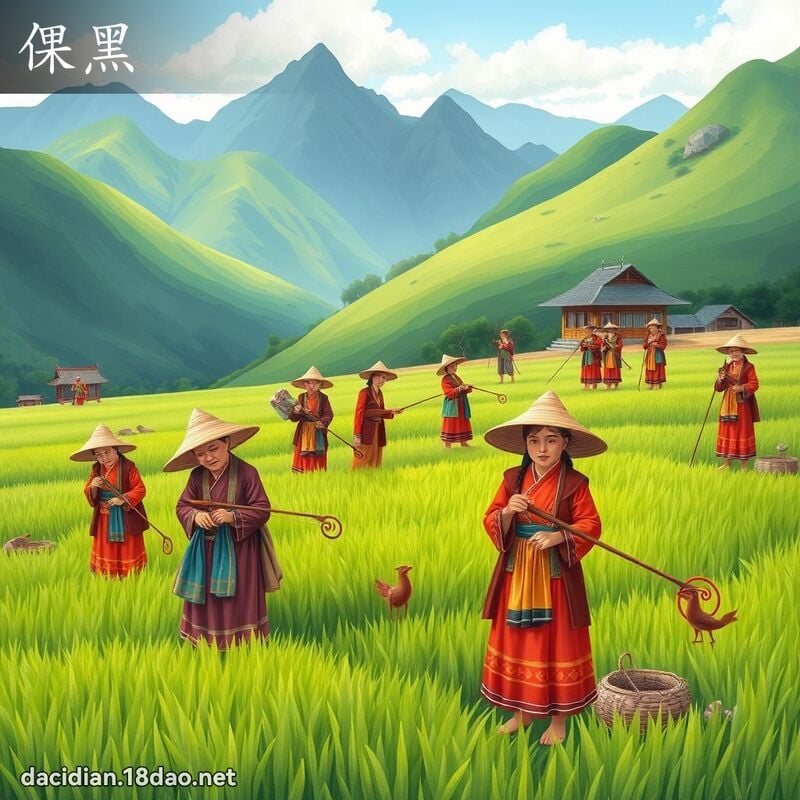 倮黑 - 國語大辭典配圖
