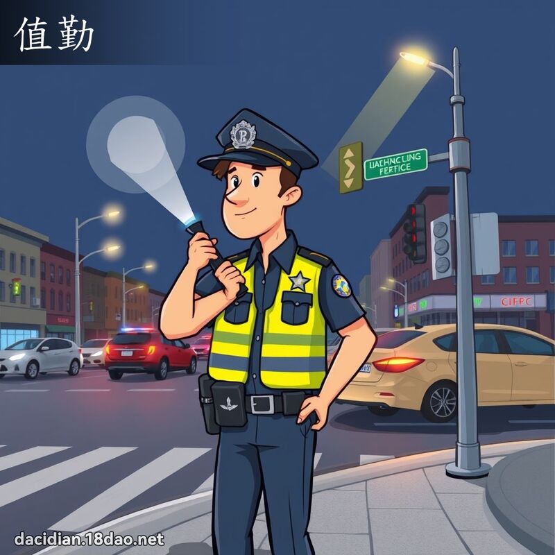 值勤 - 国语大辞典配图