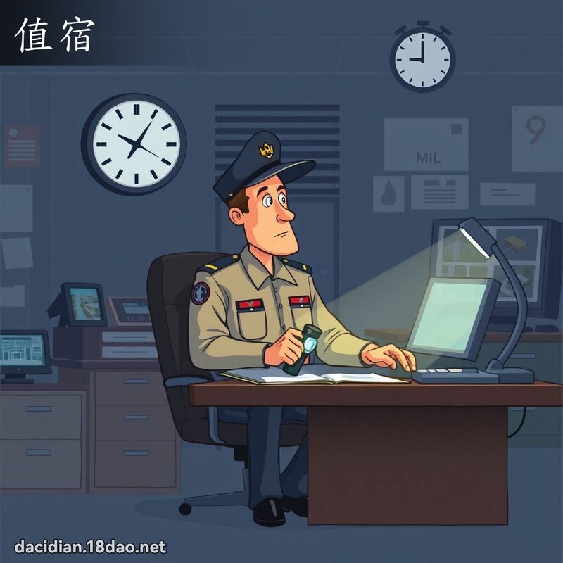 值宿 - 国语大辞典配图