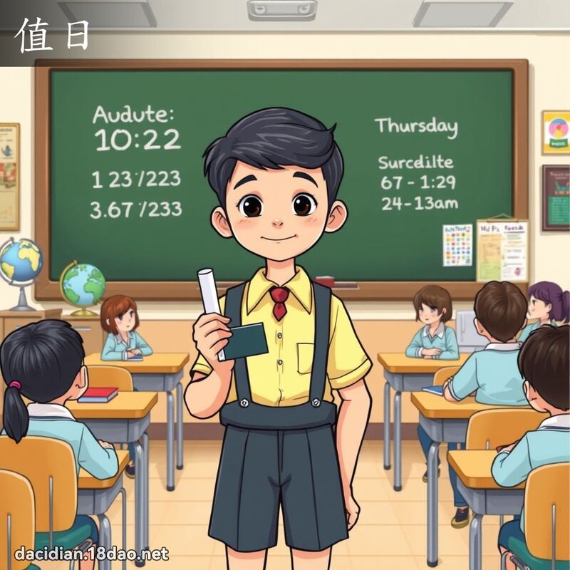 值日 - 國語大辭典配圖