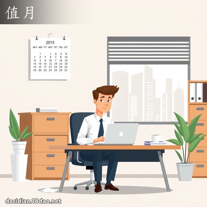 值月 - 国语大辞典配图