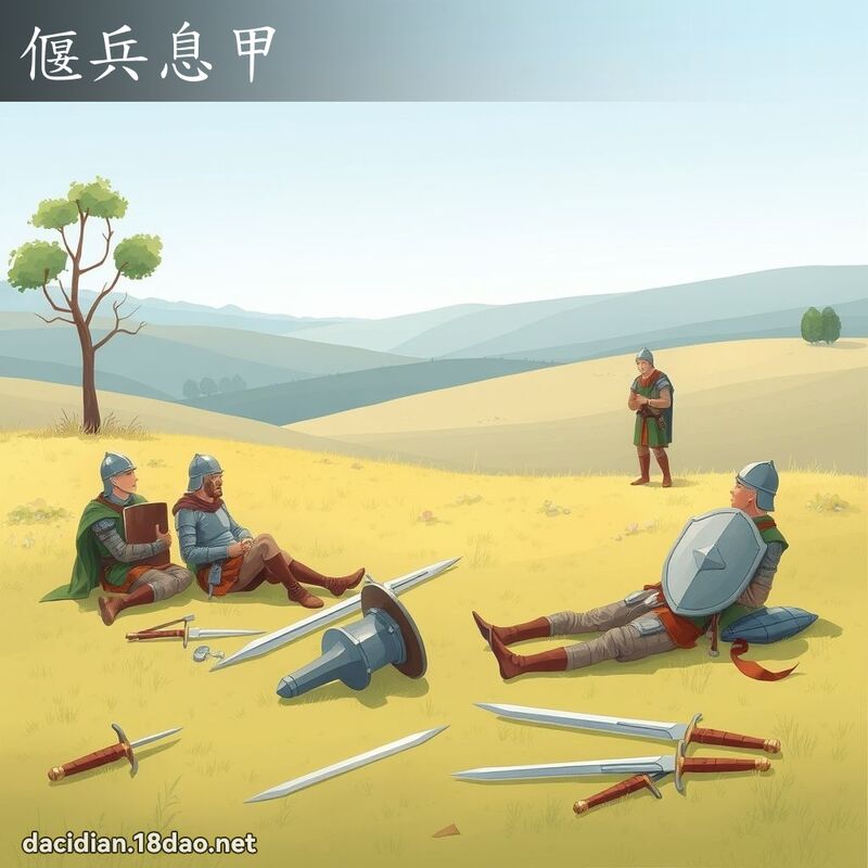 偃兵息甲 - 國語大辭典配圖