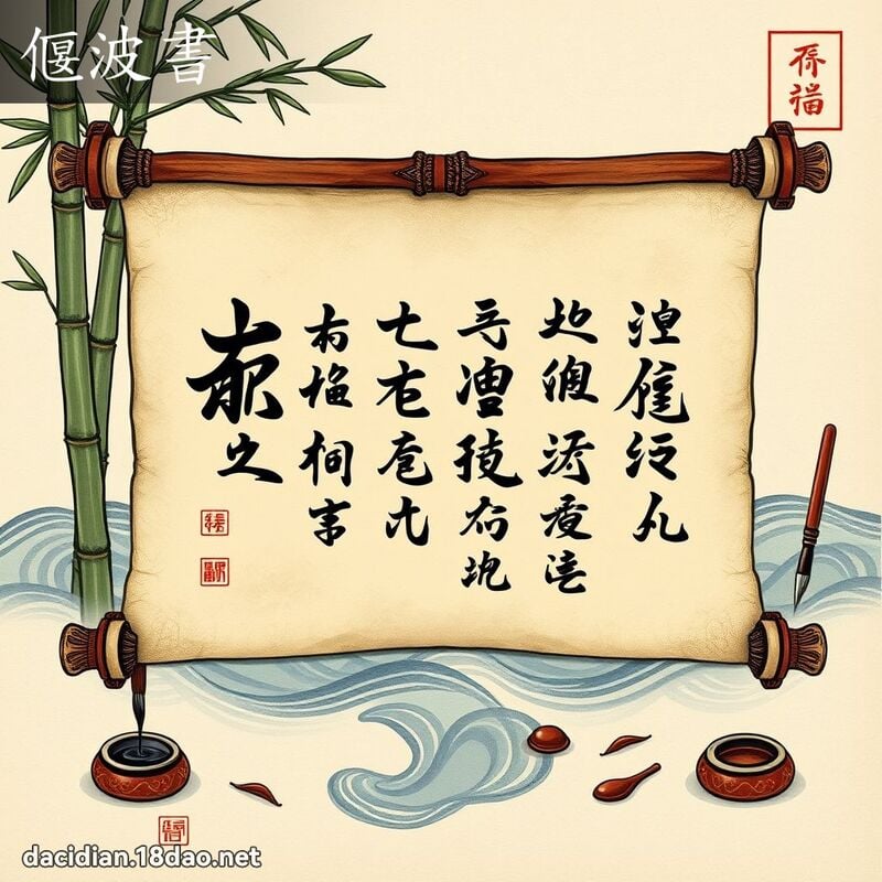 偃波书 - 国语大辞典配图
