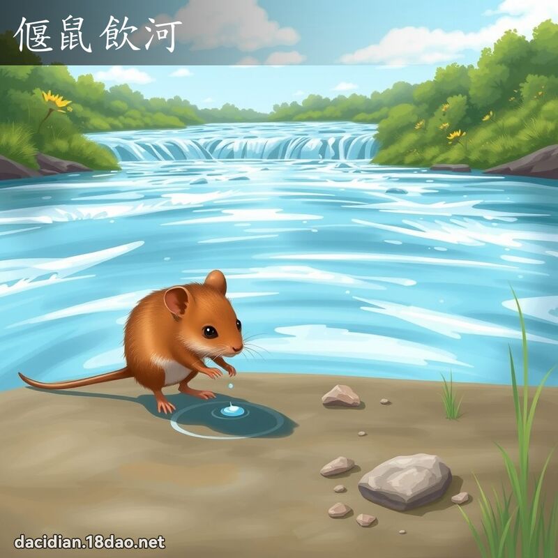 偃鼠饮河 - 国语大辞典配图