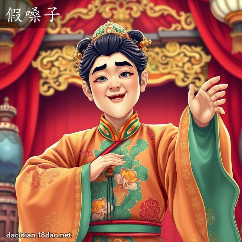 假嗓子 - 國語大辭典配圖