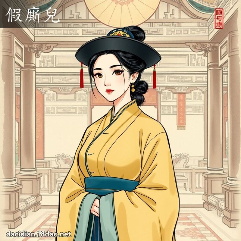 假廝兒 - 國語大辭典配圖