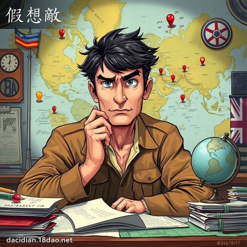 假想敌 - 国语大辞典配图