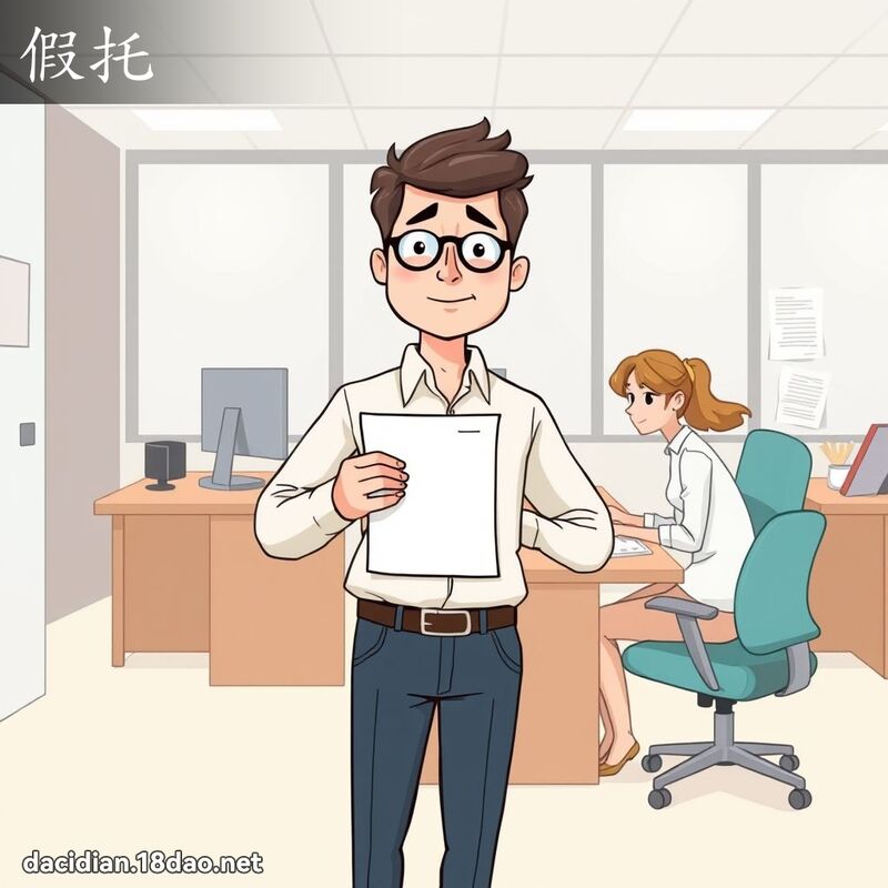假托 - 國語大辭典配圖