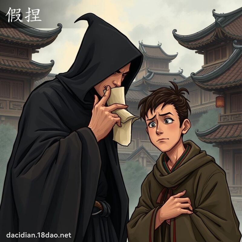 假捏 - 國語大辭典配圖