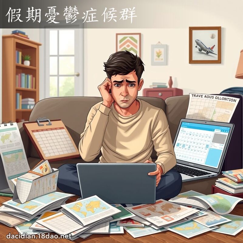 假期憂鬱症候群 - 國語大辭典配圖