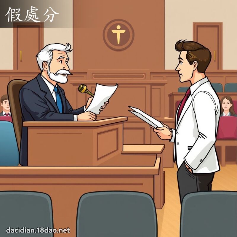 假處分 - 國語大辭典配圖