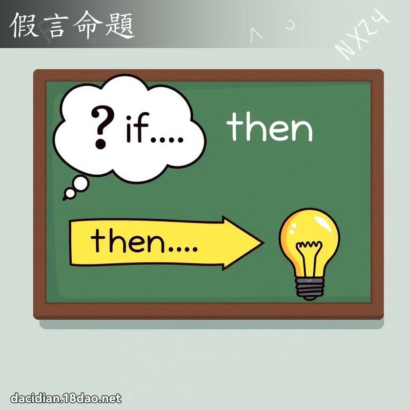 假言命題 - 國語大辭典配圖
