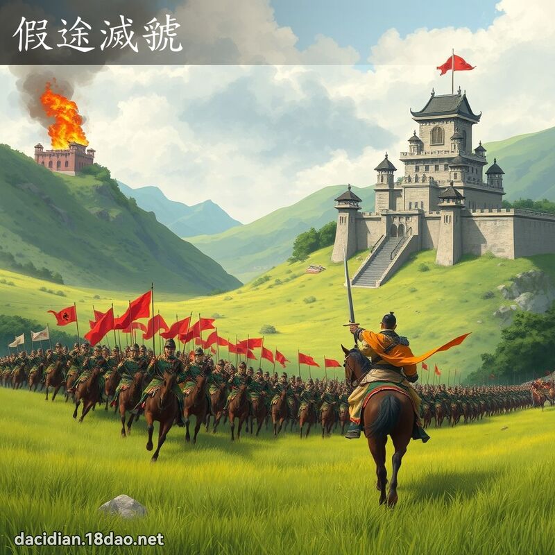 假途滅虢 - 國語大辭典配圖