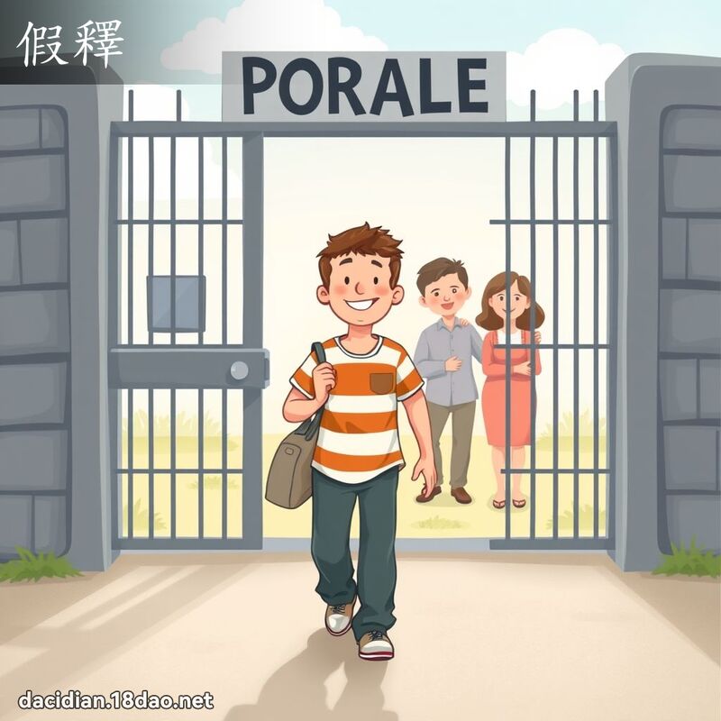 假释 - 国语大辞典配图