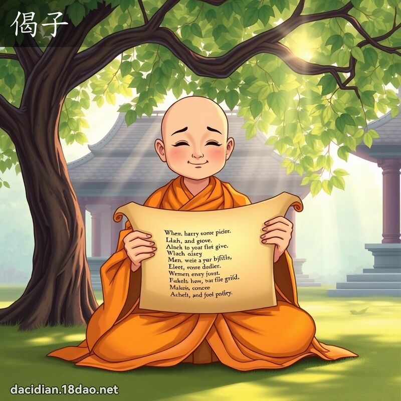 偈子 - 國語大辭典配圖