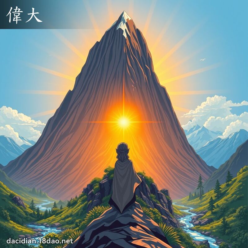 偉大 - 國語大辭典配圖