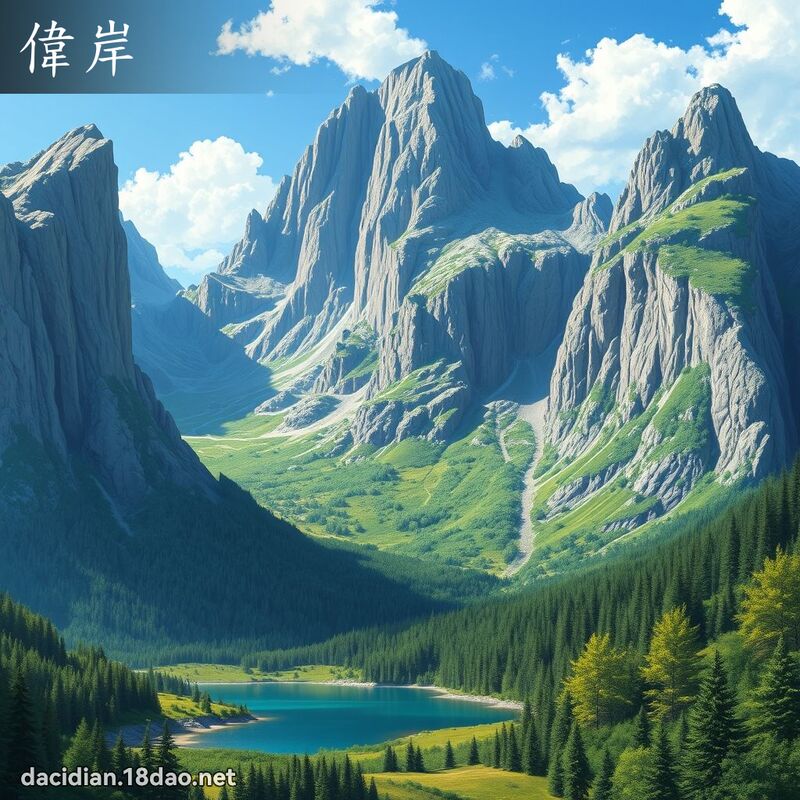 伟岸 - 国语大辞典配图