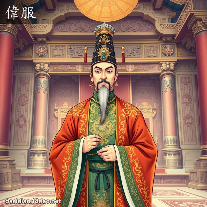 偉服 - 國語大辭典配圖