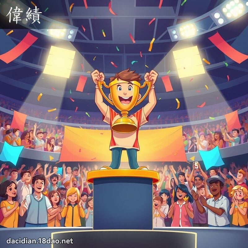 偉績 - 國語大辭典配圖