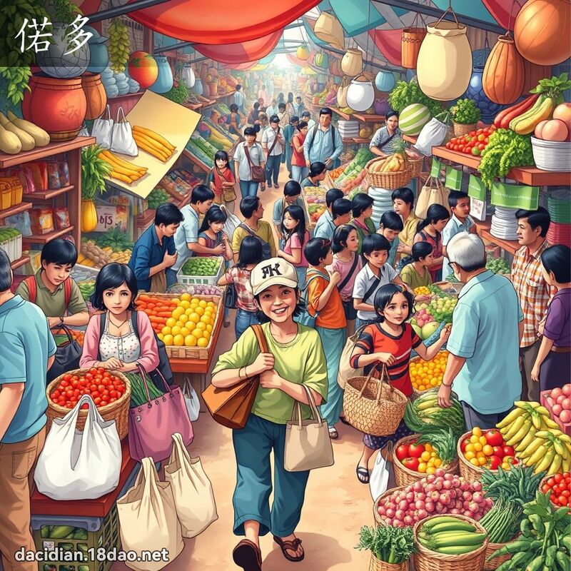 偌多 - 国语大辞典配图