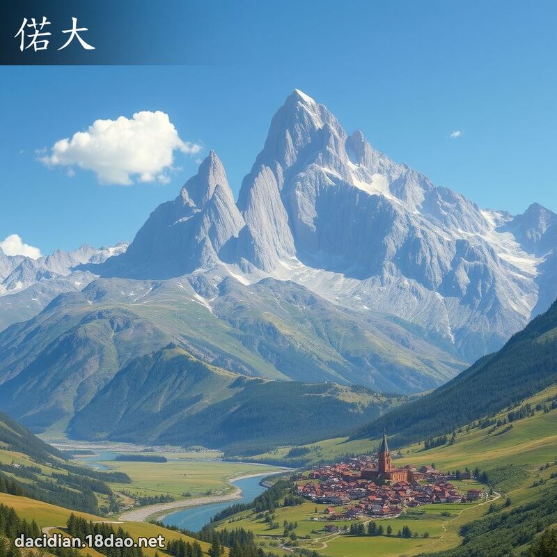 偌大 - 国语大辞典配图