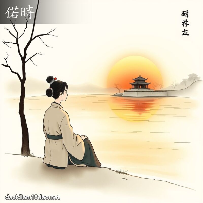 偌時 - 國語大辭典配圖