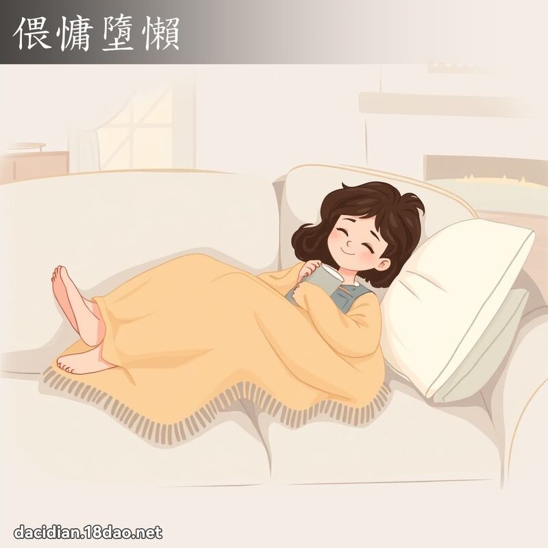 偎慵墮懒 - 国语大辞典配图