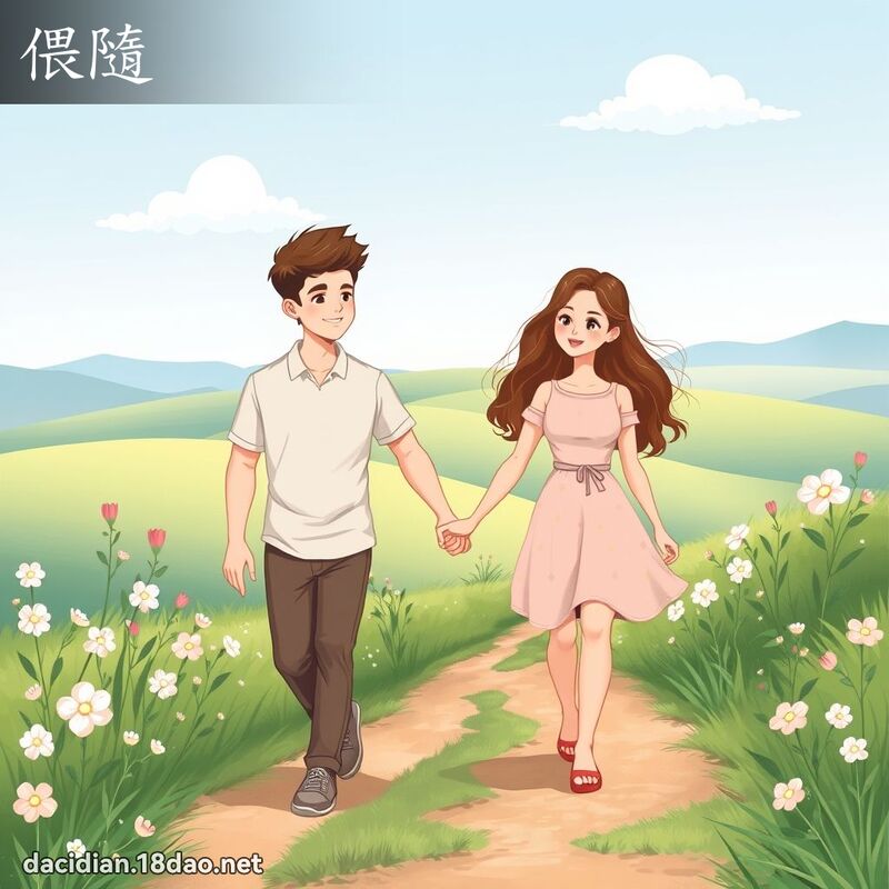 偎隨 - 国语大辞典配图
