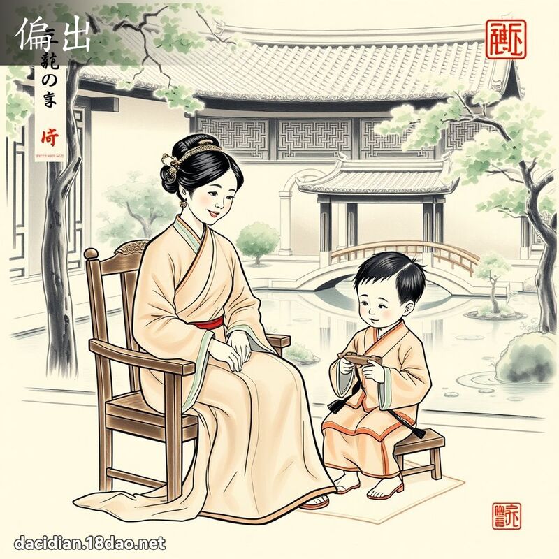 偏出 - 国语大辞典配图