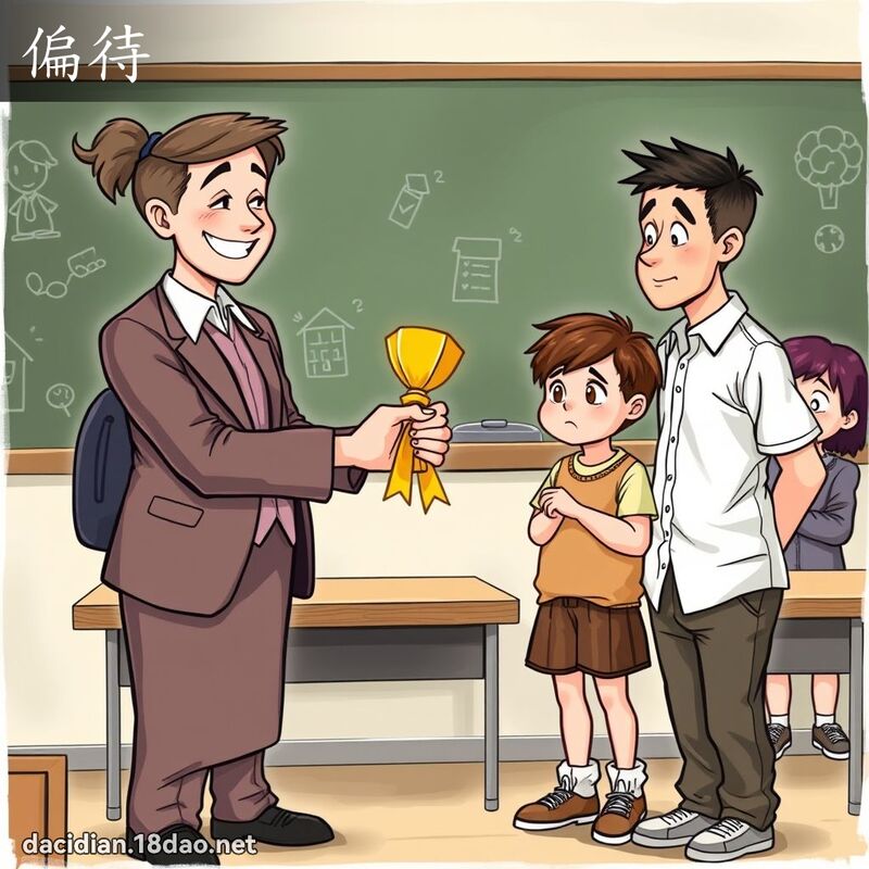 偏待 - 國語大辭典配圖