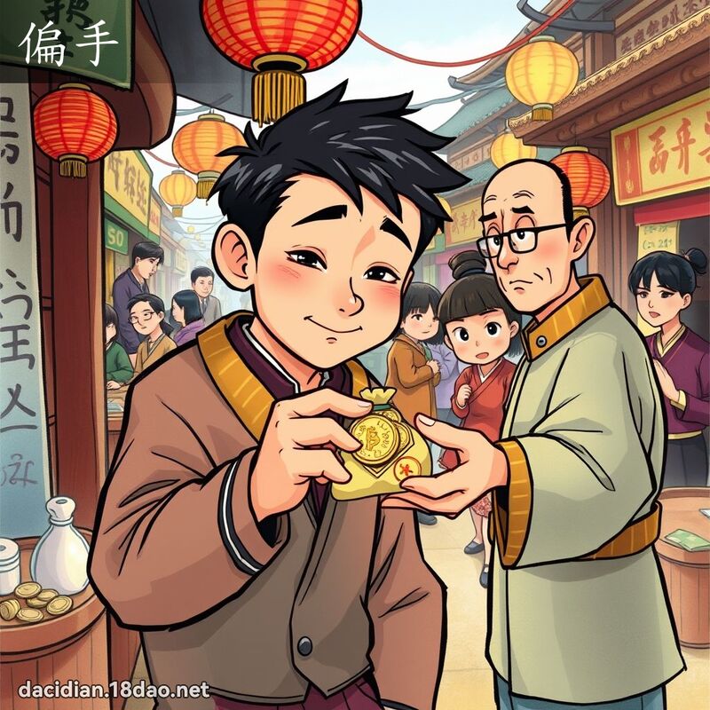 偏手 - 國語大辭典配圖