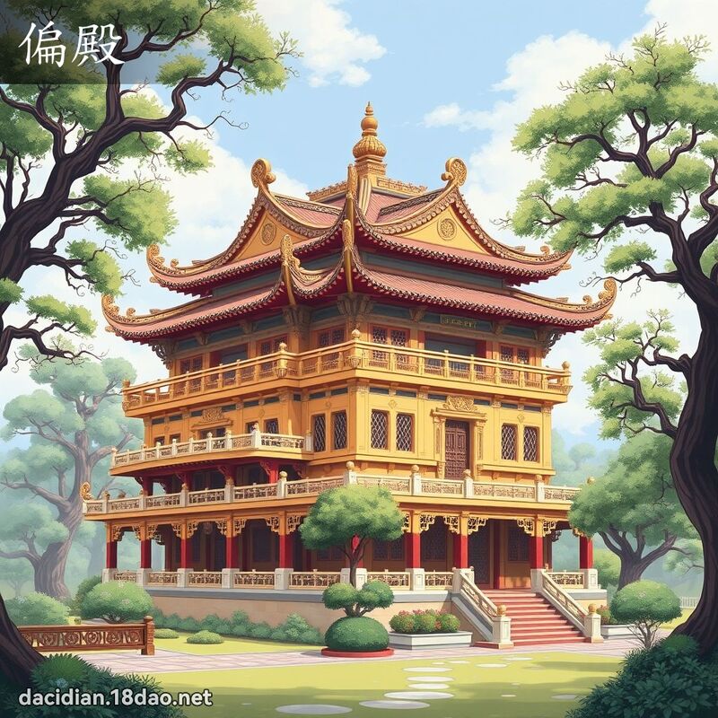 偏殿 - 國語大辭典配圖