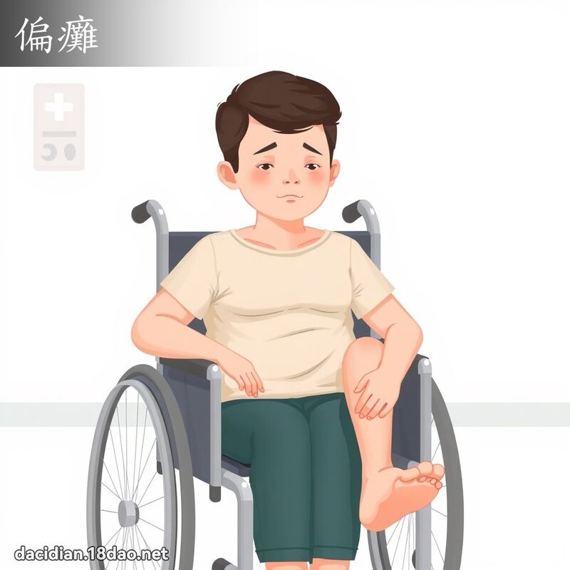 偏癱 - 國語大辭典配圖