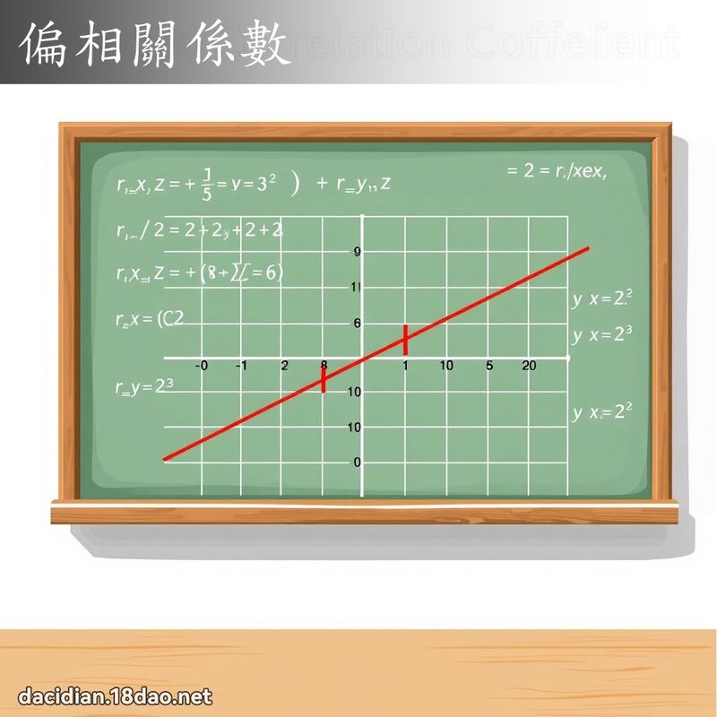 偏相关係数 - 国语大辞典配图