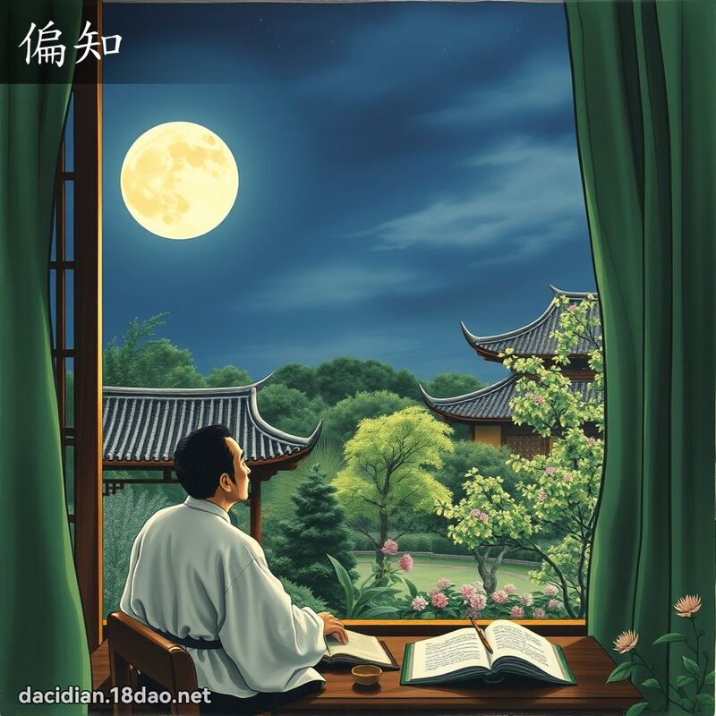 偏知 - 国语大辞典配图
