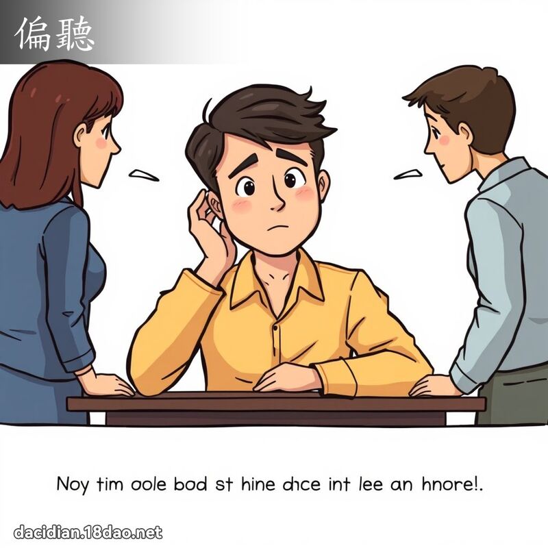 偏聽 - 國語大辭典配圖