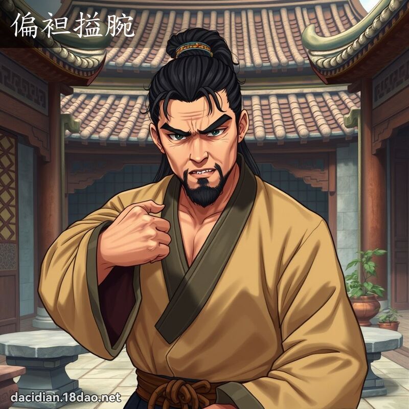 偏袒搤腕 - 國語大辭典配圖