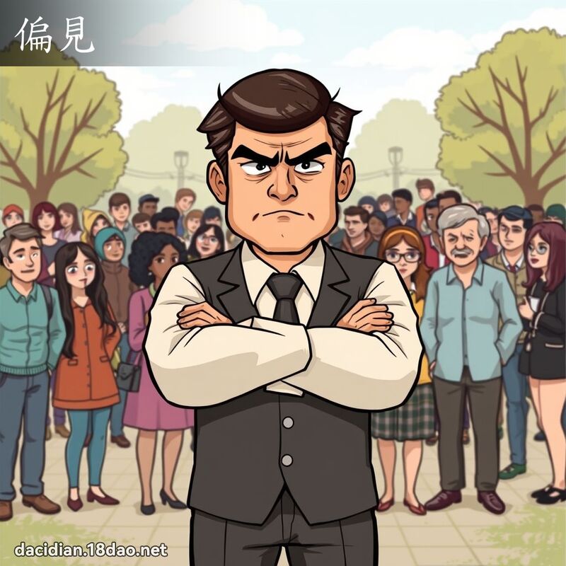 偏見 - 國語大辭典配圖