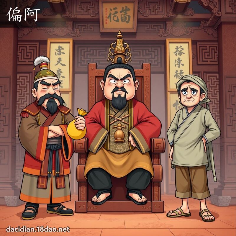 偏阿 - 國語大辭典配圖