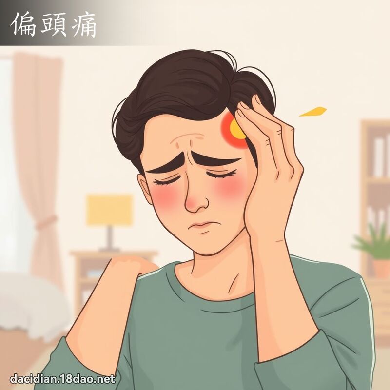 偏头痛 - 国语大辞典配图