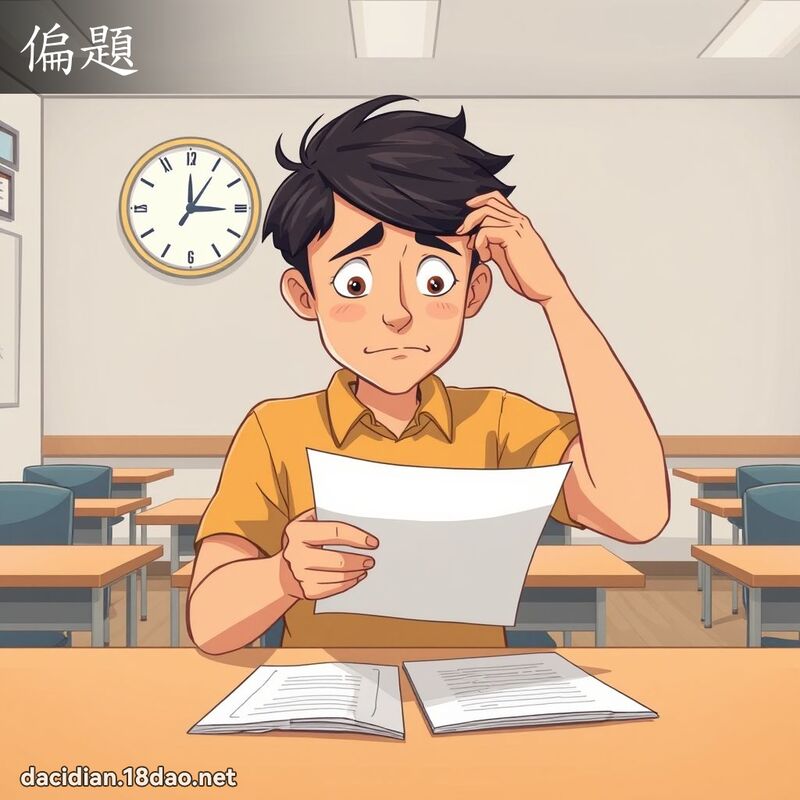 偏题 - 国语大辞典配图